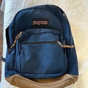 Navy Blue Jansport Backpack